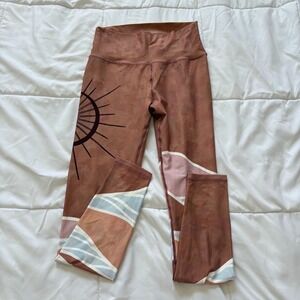 Silverwind Desert Sun High Waisted Sustainable Leggings Terracotta Womens Large